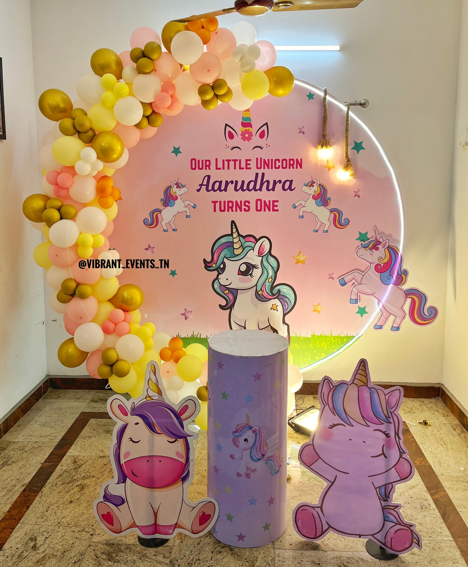 Themed birthday balloon decoration in Madurai